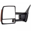 Aintier Towing Mirror Fit For 2007-2017 Toyota Tundra Tow With Power Adjusted Heated Turn Signal Light Black Housing