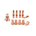 Pro-cut 25 Pct20 Plasma Cutting Torch Electrode Kp2063-1b1 Tip 0 7mm 0 028in Kp2065-1 Drag Shield Not Lincoln Original 11 Pk 