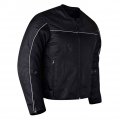 Vance Leather Airflow Mens Black All-season Reflective Mesh Textile Motorcycle Jacket W Ce Armor A Removablea Liner Black Large 