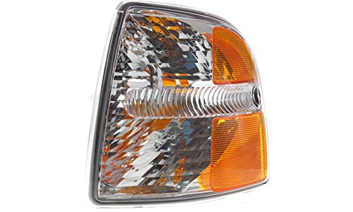 Evan-fischer Corner Light For 2004-2005 Ford Explorer Plastic Clear Amber Lens Driver Side
