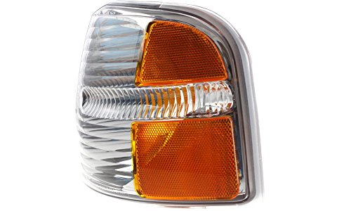 Evan-fischer Corner Light For 2004-2005 Ford Explorer Plastic Clear Amber Lens Driver Side