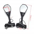 Smt-led Turn Signal Integrated Glass Mirror Compatible With Suzuki Hayabusa Yamaha Gloss Black B075vlpgc2