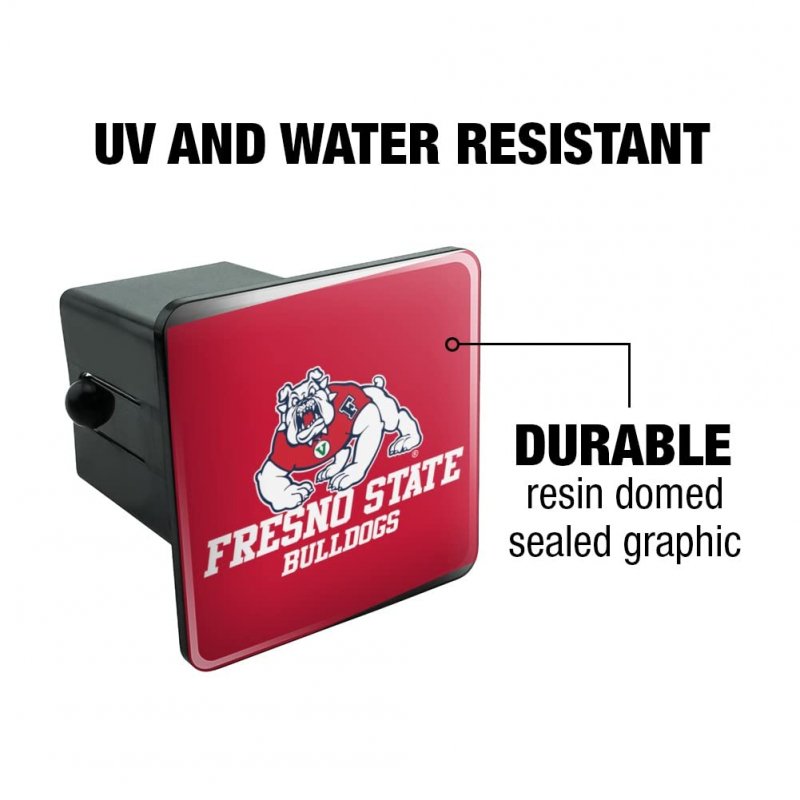 Fresno State Bulldog Tow Trailer Hitch Cover Plug Insert 2 In Heavy Duty Abs Plastic Receiver With Uv Resistant Design