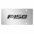 Ipick Image Made For Ford F-150 3d Heavy-metal Logo Mirror Chrome Stainless Steel License Plate
