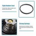 X Autohaux Engine Coolant Thermostat Housing Assembly For Dodge Challenger 2011-2017 05184977ae Plastic Metal Black