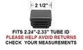 2 1 Square Tubing End Cap Plug Quantity Of 4