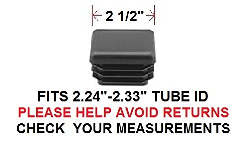 2 1 Square Tubing End Cap Plug Quantity Of 4