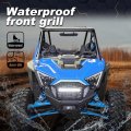 Front Bumper Mesh Grille Grill W Led Light Bar For Polaris Rzr Pro Xp 2020-2023