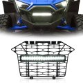 Front Bumper Mesh Grille Grill W Led Light Bar For Polaris Rzr Pro Xp 2020-2023