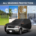 Car Cover Outdoor Waterproof Sun Rain Snow Hail Protection With Left Side Door Zipper 210d-pu For Lincoln Aviator