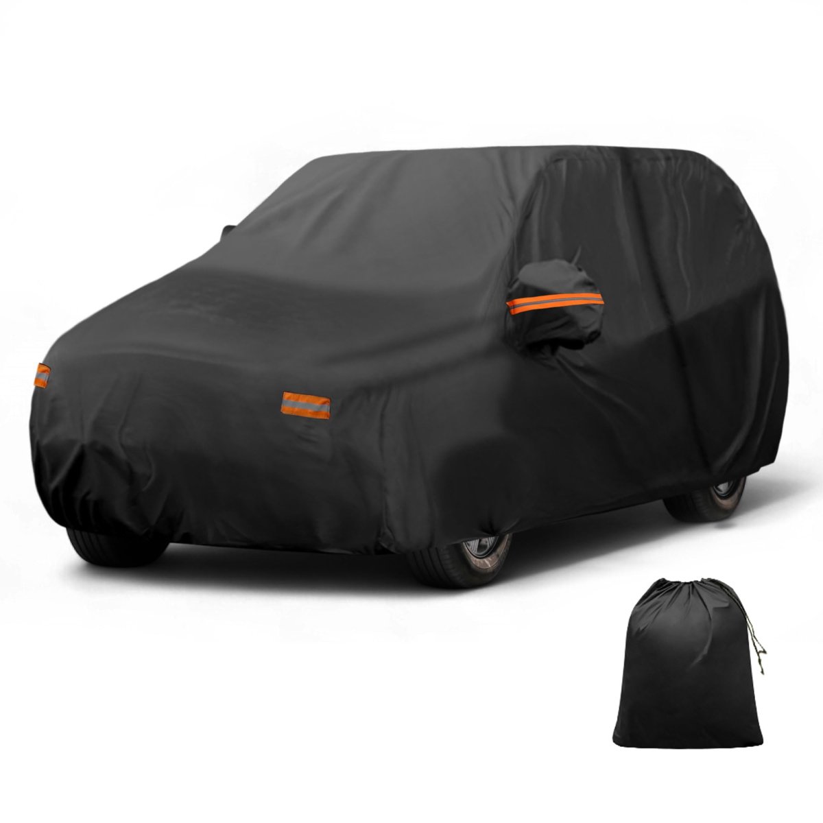 Car Cover Outdoor Waterproof Sun Rain Snow Hail Protection With Left Side Door Zipper 210d-pu For Lincoln Aviator