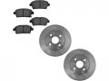 Front Ceramic Brake Pad And Rotor Kit 4 Lug Vented Compatible With 2004-2006 Scion Xb 