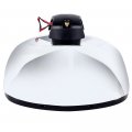 Ocpty Truck Hood Mirror Manual Adjusted Heated Chrome Housing Compatible With 2004-2016 For Freightliner Columbia M2