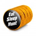 Eat Sleep Hunt Valve Stem Caps For Tire Rim Wheel Aluminum Yellow