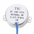 Uxcell Synchronous Motor Ac 100-127v 4w 2 5-3rpm Min 50-60hz Cw For Hand-made Model Or Guide