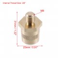 X Autohaux 2 Pair 3 8 Battery Terminal Connector Brass Tone Post Adapter Stud Extender Screws Nuts