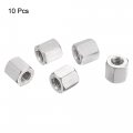 Uxcell M6 X 1 0-pitch 10mm Length 304 Stainless Steel Metric Hex Coupling Nut 10-pack