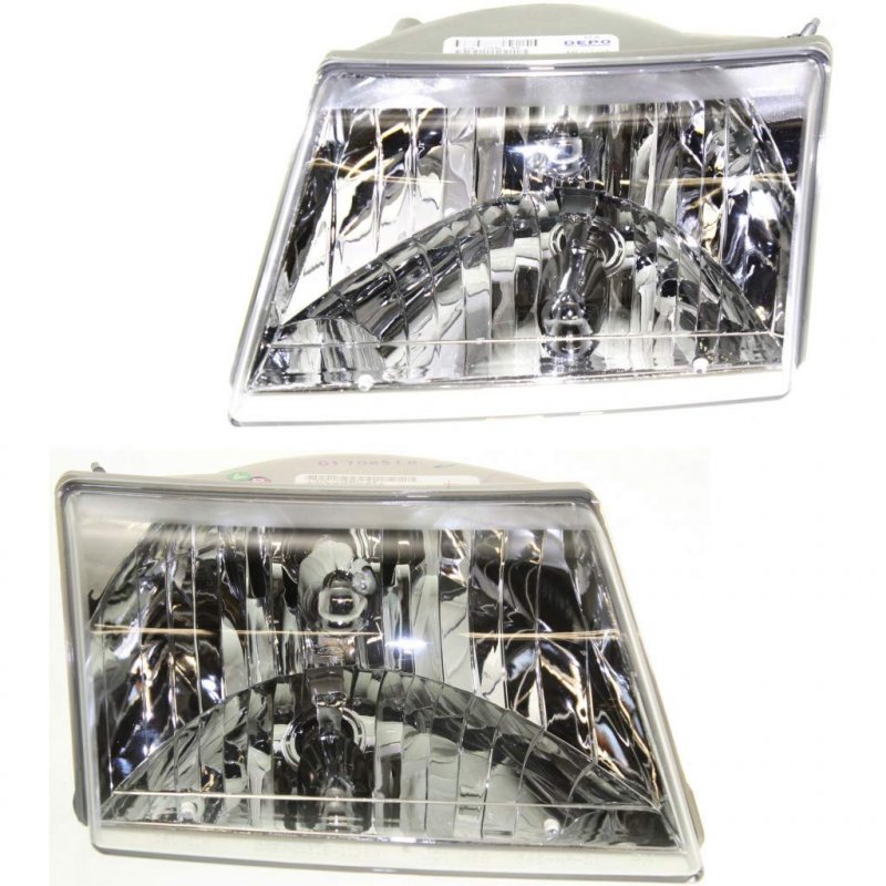 Carlights360 For 2001-2007 Mazda B3000 Headlight Assembly Driver Passenger Side W Bulbs-replaces Ma2502117 Ma2503117