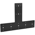 14 X 10 T Shape Steel Flat Bracket With Industrial-grade Powder Coating Joining Brackets Connecting 16 And 0 32 Holes 