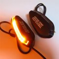 Httmt- Led Signal Light With Engraved Httmt Black Mirror Block Off Base Platesv Compatible 2000-2008 R1 Yzf-r1 Yzfr1 P N