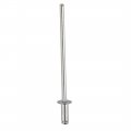Uxcell M2 4x6mm Aluminum Open End Countersunk Head Blind Rivets Silver Tone 100pcs