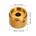 Uxcella Stereo Knob 20 6 15 5 Mm Aluminium Alloy Volume Control Knobs Golden