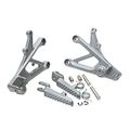 Tcmt Silver Front Foot Pegs Motorcycle Footpeg Footrest Bracket Set For Honda Cbr600f4i 2001 2002 2003 2004 2005 2006