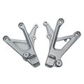 Tcmt Silver Front Foot Pegs Motorcycle Footpeg Footrest Bracket Set For Honda Cbr600f4i 2001 2002 2003 2004 2005 2006