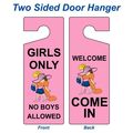 Compliancesigns Com Girls Only No Boys Allowed Welcome Come In Door Hanger 8x3 Plastic For Dining Hospitality Retail 