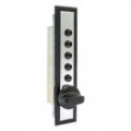962-2-c-2-2-26d Cabinet Combination Lock For Wood Doors 5 8 To 7 In Key Override End Throw Spring Latch With Plate Satin Finish 