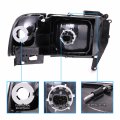 Amerilite 1994-2001 Chrome Replacement Headlights Assembly W Corner Light Set For Dodge Ram Truck 1500 2500 3500 Passenger And