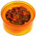 Ocpty 9led Side Marker Light 8pcs 2a Amber Round Trailer Lamp Stop Turn Tail W Rubber Mounting Grommet And Pigtails Fit For