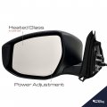 Spieg Ni1320225 963023th3a Driver Side Mirror Replacement For Nissan Altima 2013-2018 Power Heated Turn Signal Light Paintable