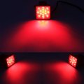 Trailer Hitch Lights Led Brake Tail Light 15 Leds Red Lens Cover For 2 In Receiver Truck Suv Ly039-1 With 4 Way Flat Pin