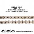 Niche Drive Sprocket Chain Combo For Kawasaki Klx300 Klx300r Front 14 Rear 50 Tooth 520nz Standard 110 Links