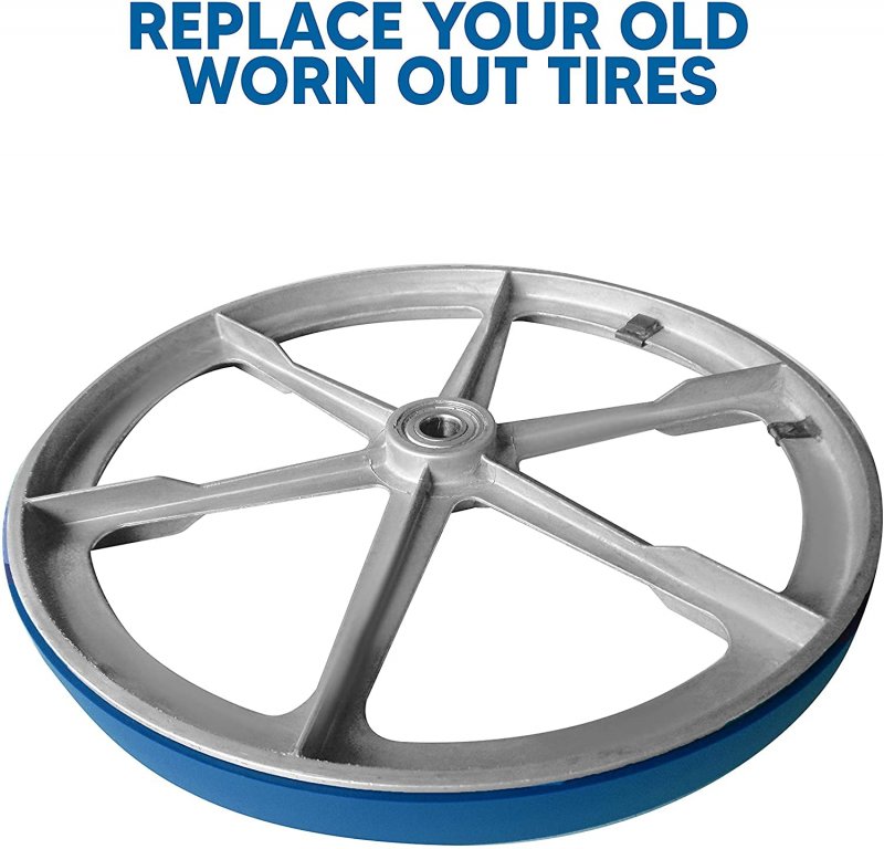 Urethane Band Saw Tires 6 5 In X 3 8 Pack Heavy Duty Bandsaw No Adhesive Needed Blue Max Acutrack Finish For Precise Blade
