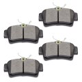 Rear D627 Semi-metal 4pcs W Hardware Disc Brake Pad Set 