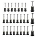26 Pairs M4 Neoprene Well Nuts With Stainless Steel Screw Rubber Kit Brass Copper Bolt Universal Motorcycle Fasteners For Kayak 
