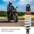 Motorcycle Rear Shock Absorber 260mm 1500lbs 10mm Hole Damping Suspension Adjustable Spring Damper For Mini Pocket Bike Atv