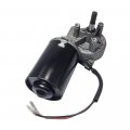 Bemonoc High Torque Pmdc Worm Geared Motor 12v Reversible 50 Rpm Right Gear-box With Double Flat Shaft For Garage Door 