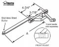 Casement Window Operator Right Hand Front Mount 9 5 In Long Arm Stainless Steel Roller Chestnut Bronze 36-434-8