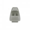 X Autohaux Gray Car Plastic Sun Visor Hook Clip Bracket Retainer 15882854 For Chevy Silverado 1500 Tahoe Gmc Sierra Yukon