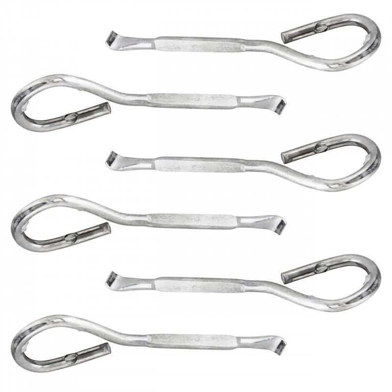 Tcp Global Metal Paint Can Bucket Bottle Lid Opener Tool Sturdy Stainless Design Pack Of 6