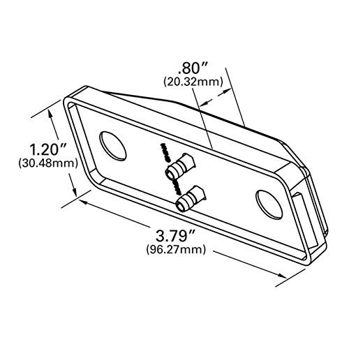 Clearance Marker Lamp Double Bulb Yellow