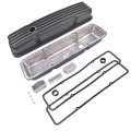 Geluoxi Short Valve Covers Replacement For Chevy Small Block 283 302 305 327 350 400 Engines 1958-1986 Black