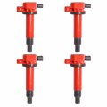 Ena Set Of 4 Red Ignition Coil For Scion Toyota Xa Xb Echo Prius C Yaris 1 5l 3l Replacement 90919-02240 