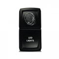 Ch4x4 Rocker Switch V2 Led Lights Symbol Red