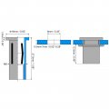 Uxcell M6 Multi-grip Rivet Nuts 5pcs Pre-bulbed Shank Flat Head Threaded Insert Nut Carbon Steel Plus For Construction
