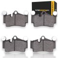 Front Ceramic Brake Pads For Porsche Cayenne 2008 2009 2010 Electronic Wear Sensor 2 87 In Inner Pad Height