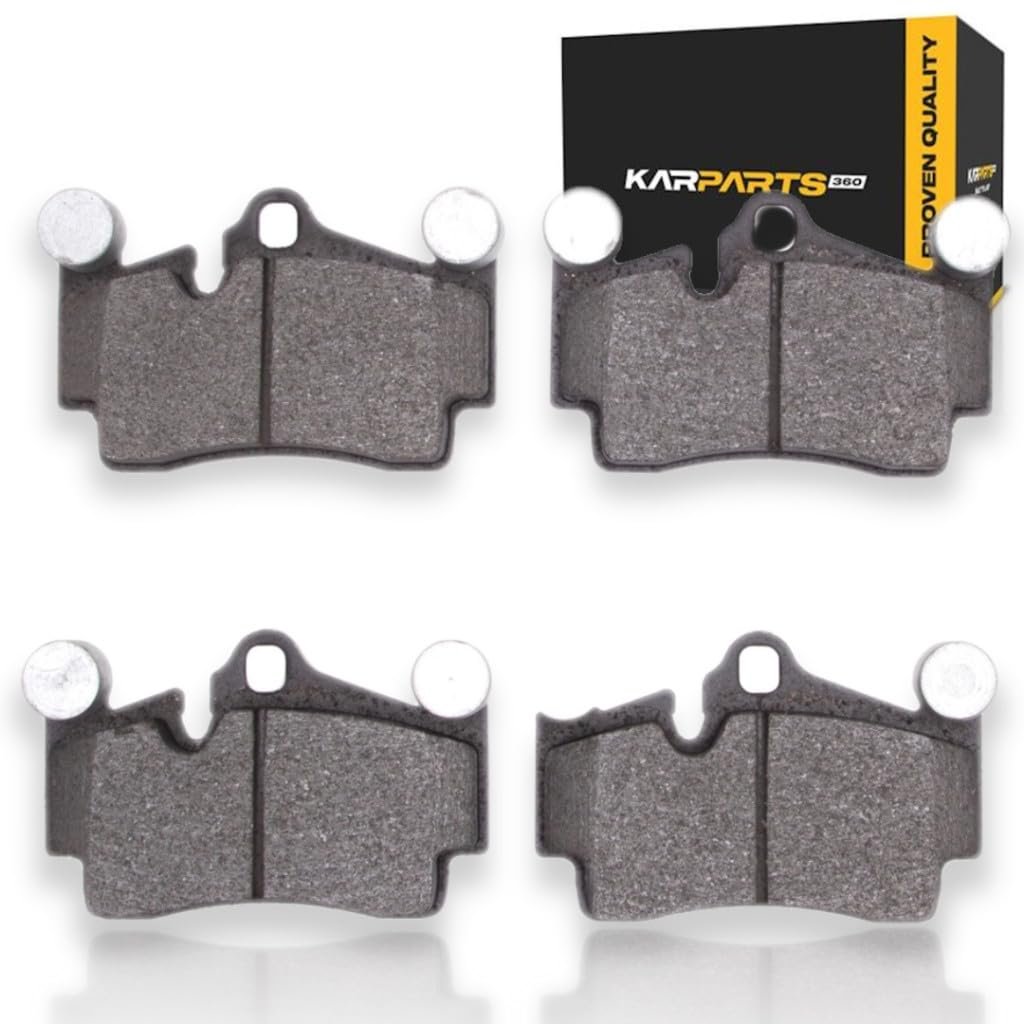 Front Ceramic Brake Pads For Porsche Cayenne 2008 2009 2010 Electronic Wear Sensor 2 87 In Inner Pad Height